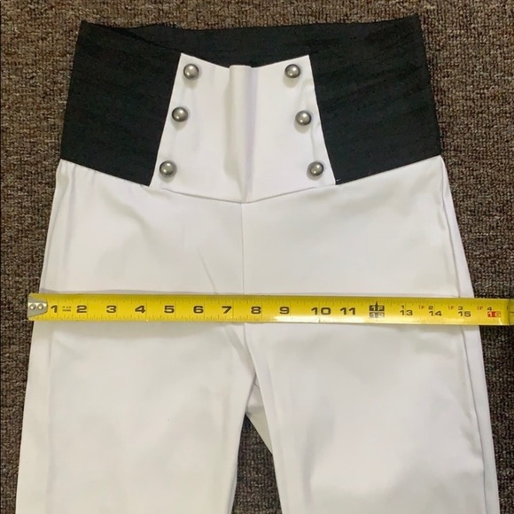 Pants High Waisted White Size M - Picture 5 of 8